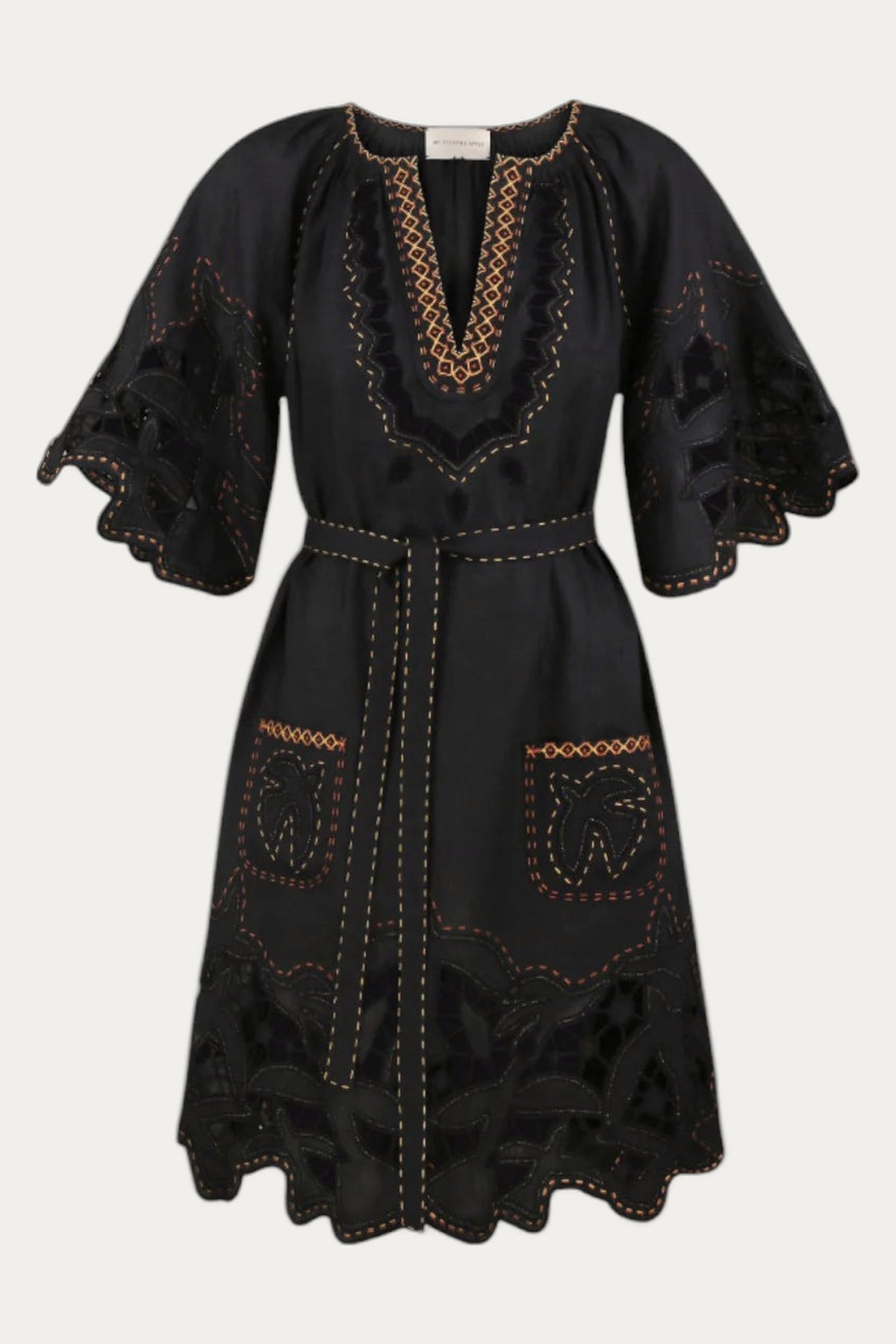 Flying Home Black Richelieu Dress by My Sleeping Gypsy