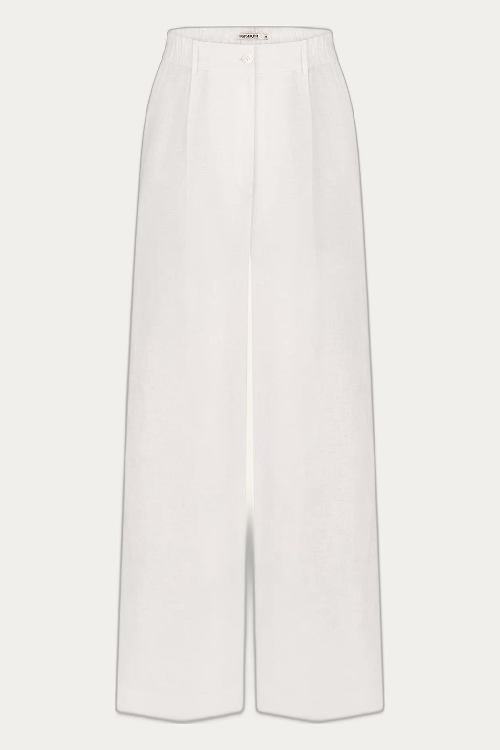 Foberini White linen palazzo trousers by Foberini