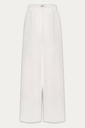Foberini White linen palazzo trousers by Foberini