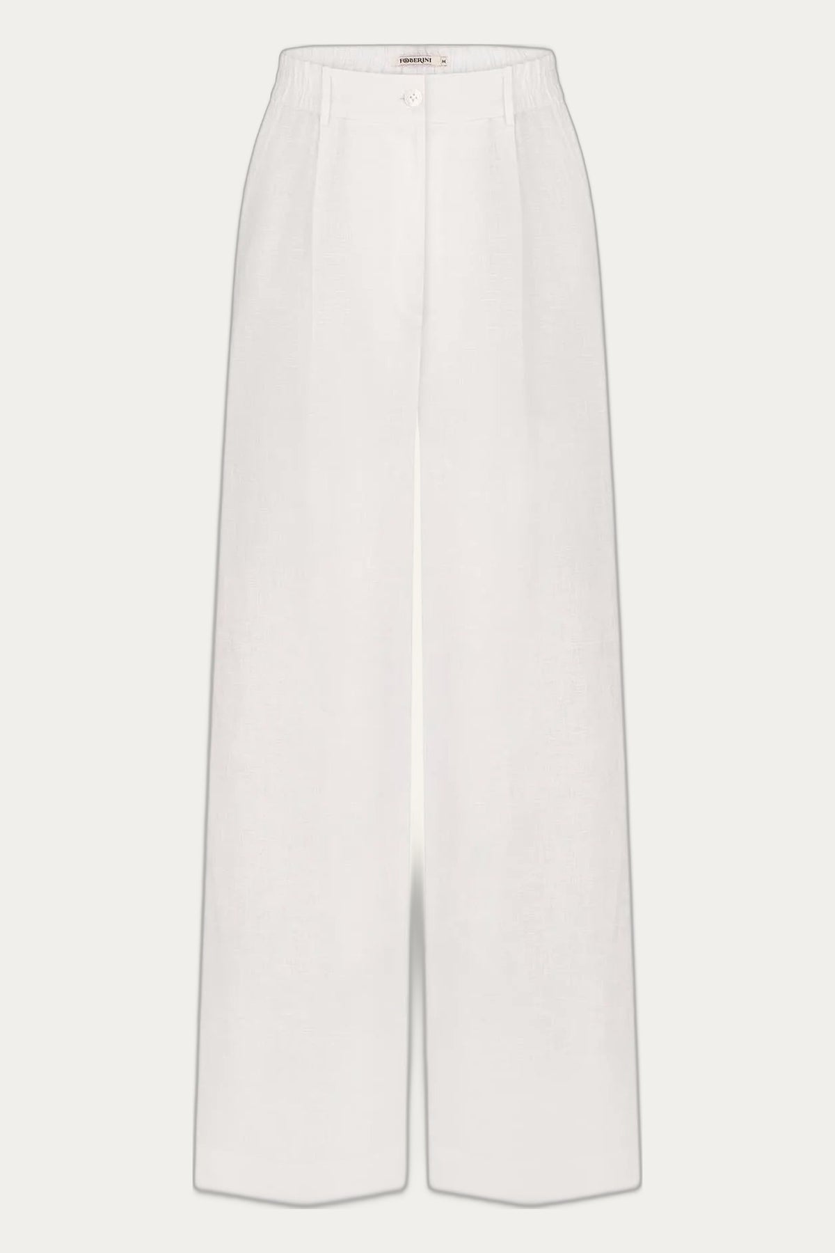 Foberini White linen palazzo trousers by Foberini