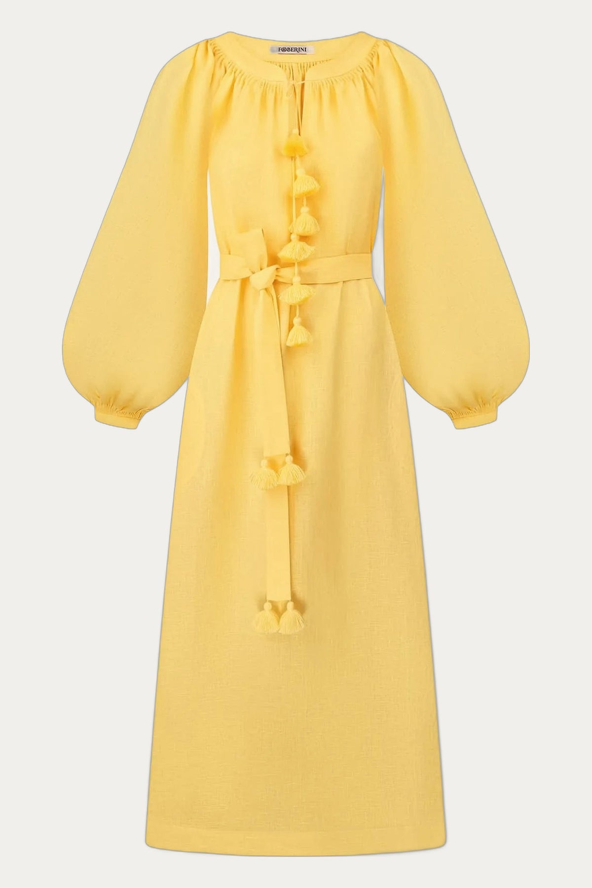 Foberini yellow linen dress Ross by Foberini