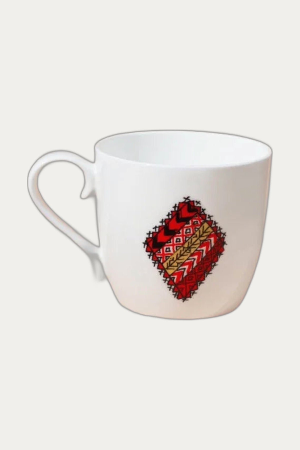 Folk Motif Tea Mug 2 by Porphyras