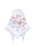 Linen embroidererd colored kerchief