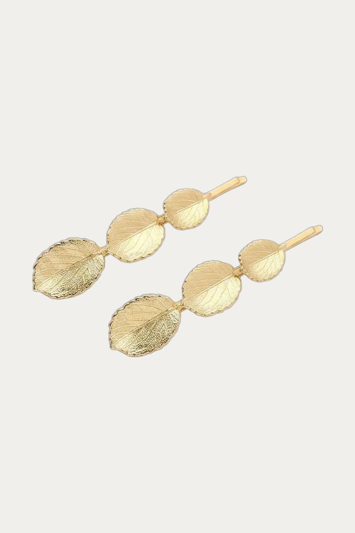 Golden leaf  hair clip Athena Katerini Mou by Katerini Mou