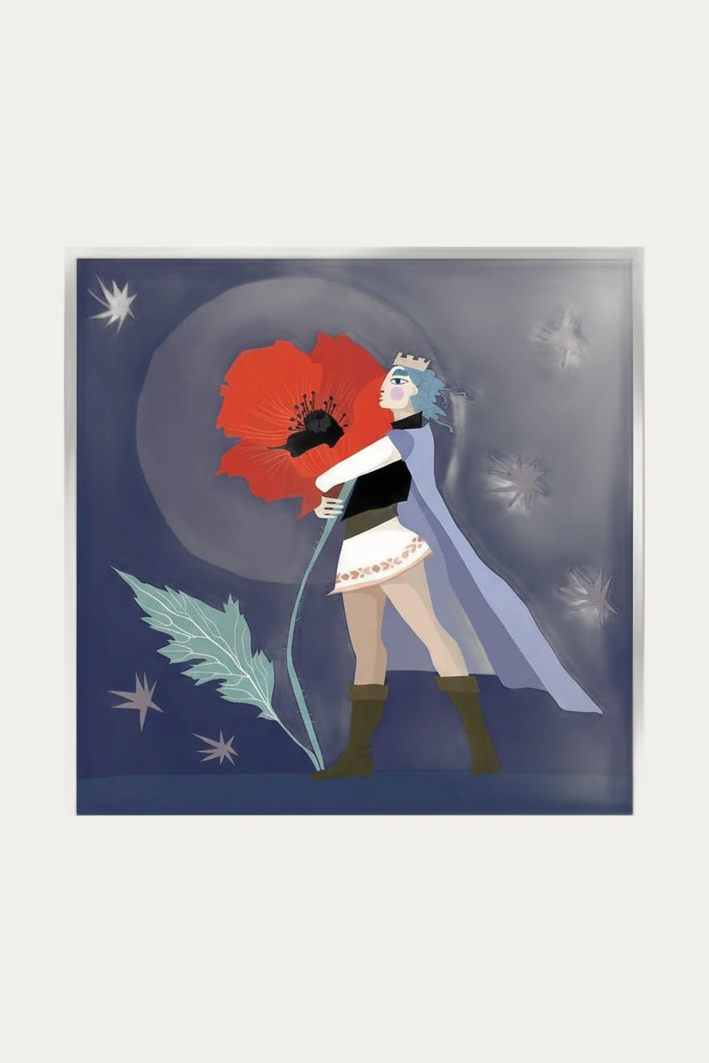 Greeting Card – The Flower Girl by Rozmarin Concept