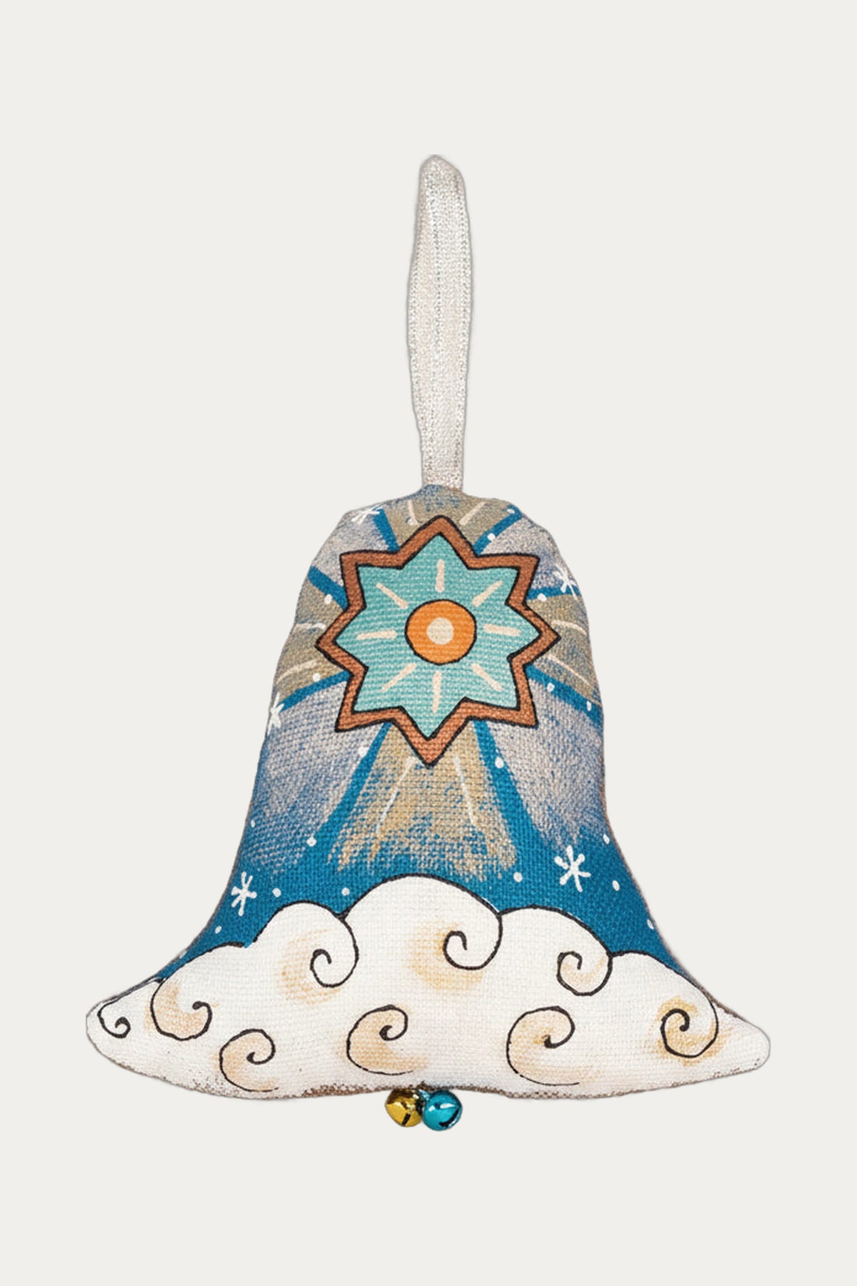 Handcrafted Scented Textile Angel with the Bell Ornament by KOZA DEREZA DECORATIONS