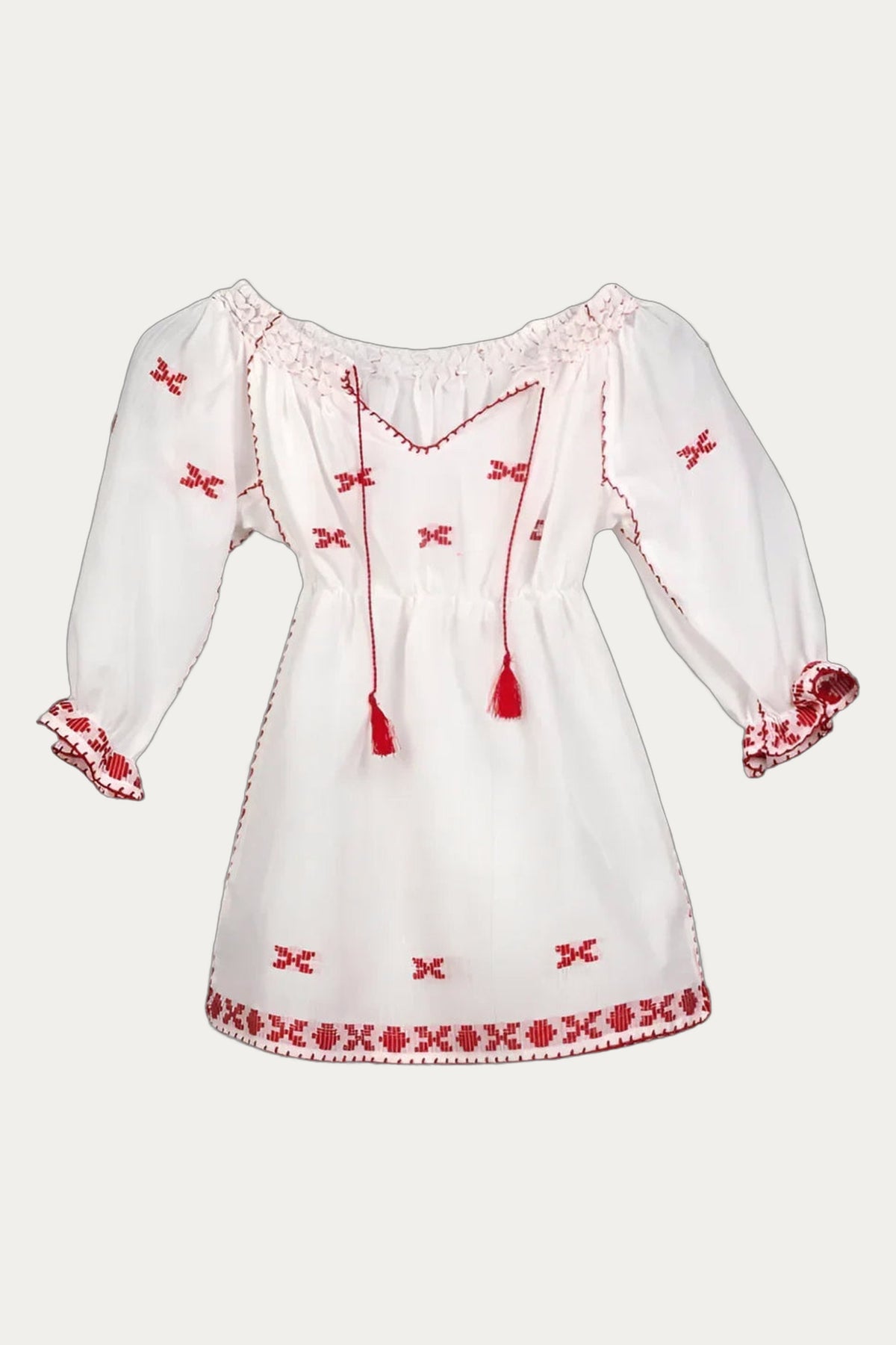 Handcrafted Toddler Dress by Romanian Handloom Craftsmanship