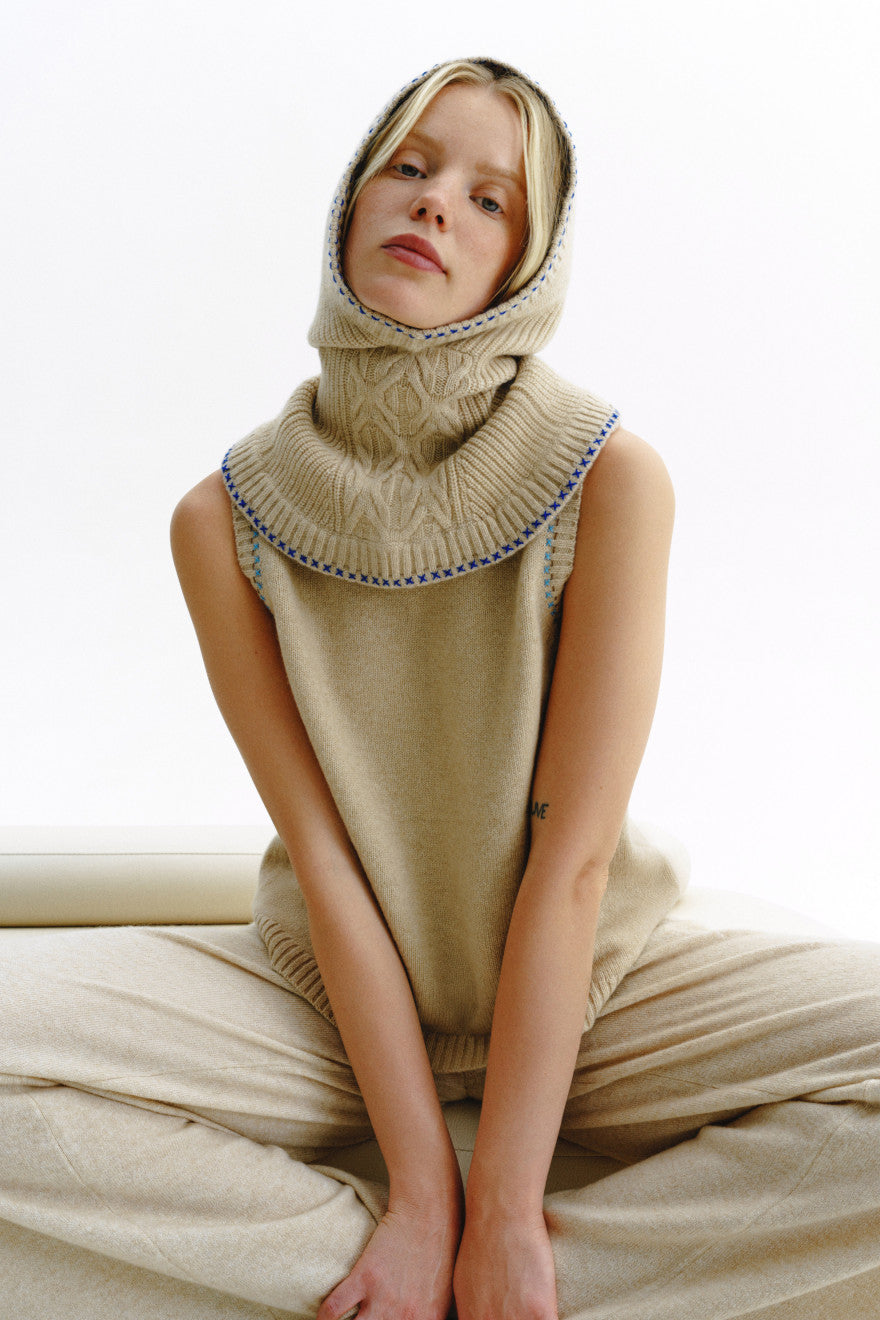 Pălărie Balaclava din Cașmir Mongol