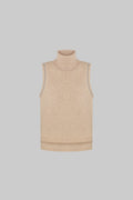 My Sleeping Gypsy, Embroidered vest, beige, wool, hand-embroidered