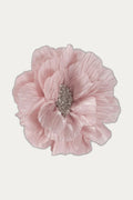 Katerini Mou Volumetric Brooch in Satin Crepon and beads by Katerini Mou