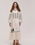 Beige Embroidered Dress — Podillia