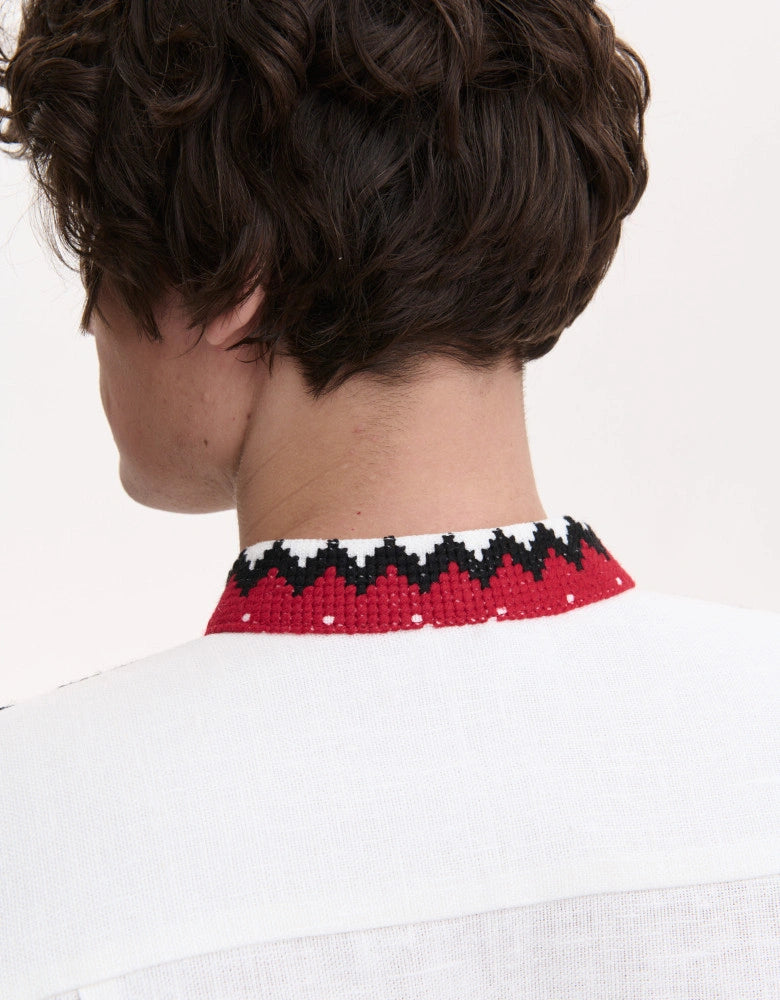 Koza Dereza men's embroidered vyshyvanka shirt - back view