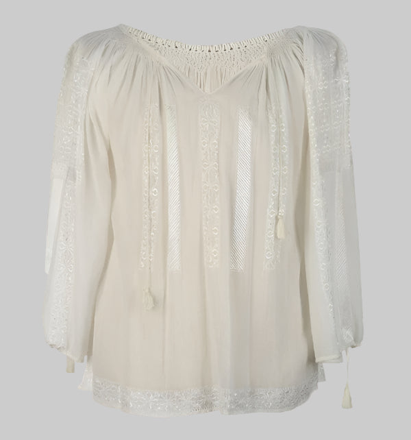 Iconic Romanian Gauze Blouse – Handcrafted Heritage Piece
