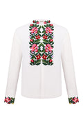 Foberini men's linen shirt with Bloom of Bukovyna floral embroidery