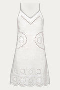 Merezhivo Strap Short Dress in White by My Sleeping Gypsy