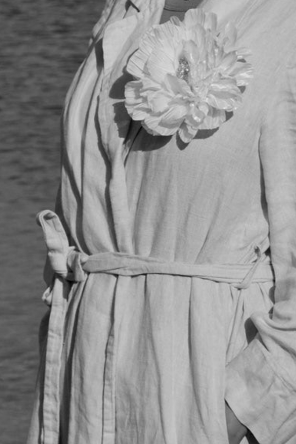 Brosa Floare Paris Alb