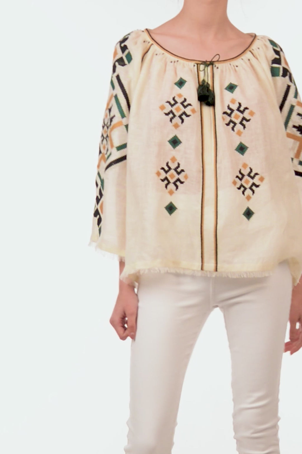 Provance Cross Stitch Blouse