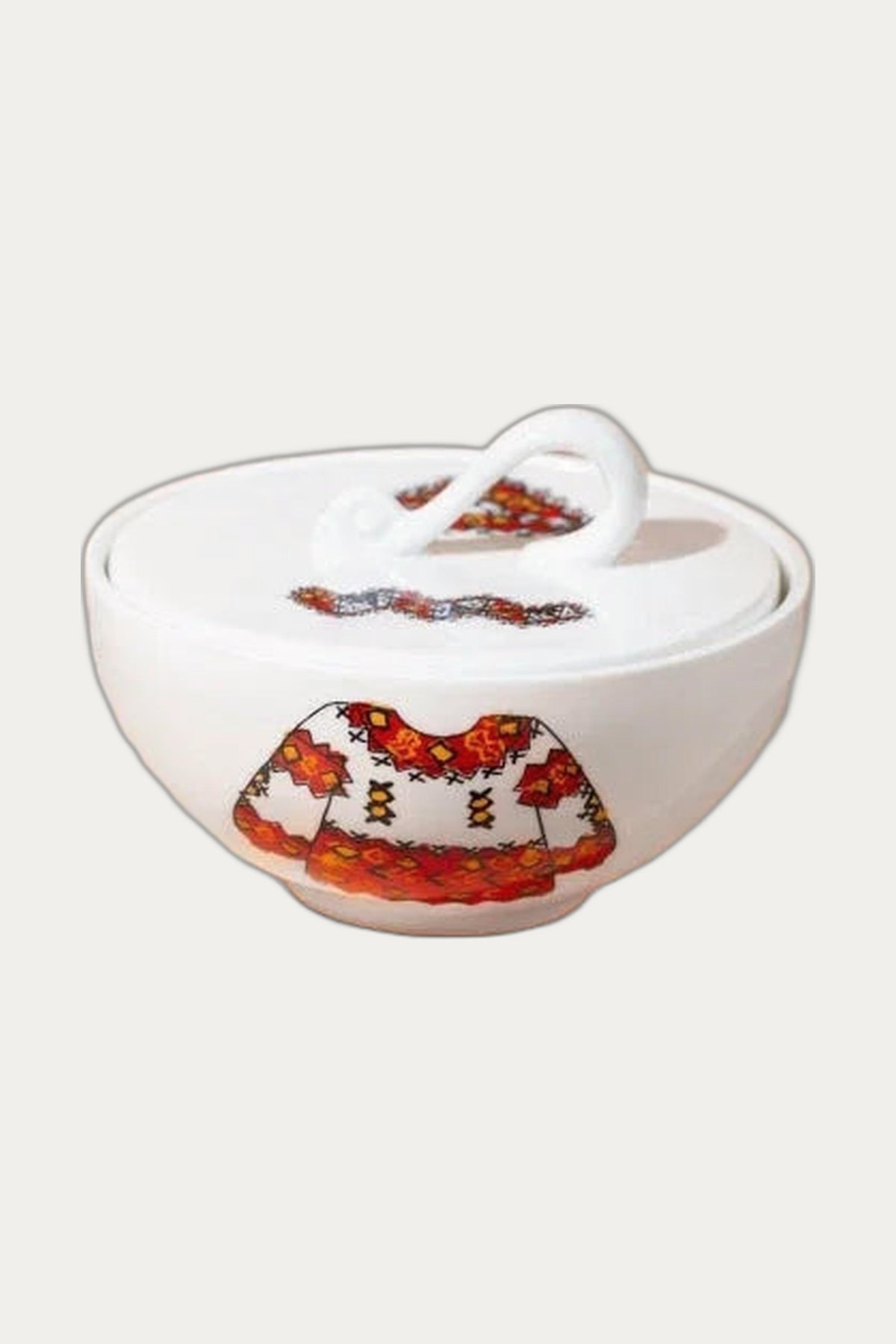 Romanian Costume Porcelain Bowl by Porphyras