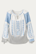 The Celestial Bloom Blouse - Handcrafted Romanian Artisan Embroidery