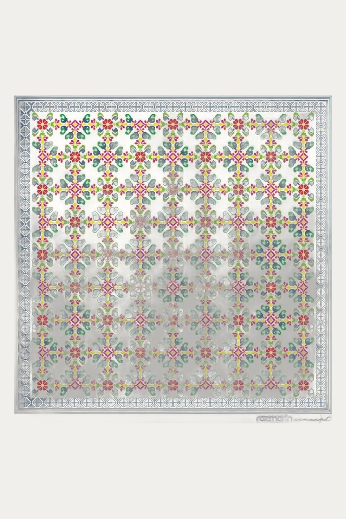 The Folk Silk Scarf by Rozmarin Concept
