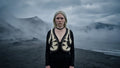 The Romanian Vest No3 by Wool Craftsmanship Embroidery styled on model, Blouse Roumaine Shop
