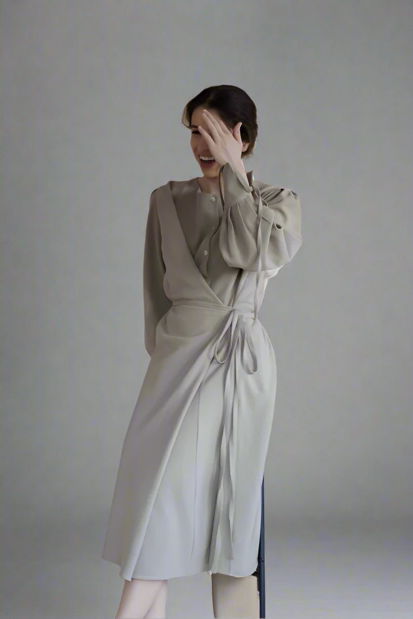 Rochie petrecuta grej de Duminicã Dimineata