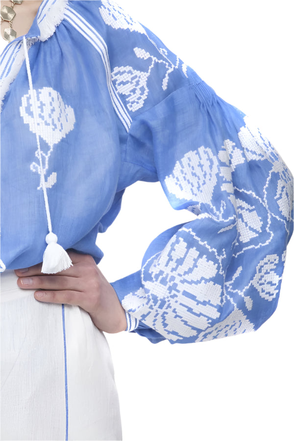 Bluza Vyshyvanka “Blue Lily”