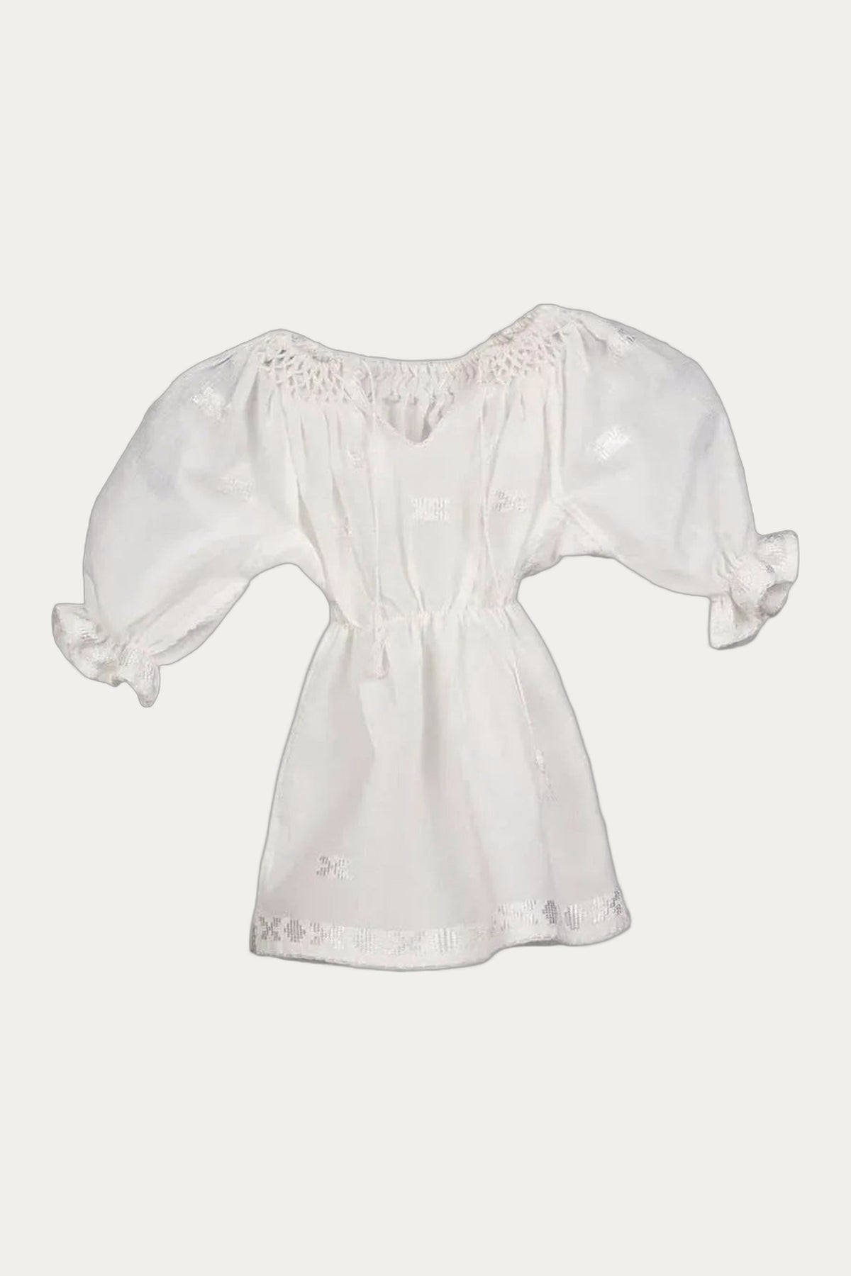 Woven crafted dress toddlers by Romanian Handloom Craftsmanship