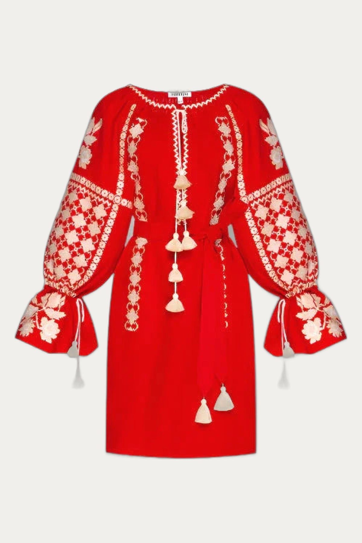 Zoryana embroidered mini tunic dress by Foberini
