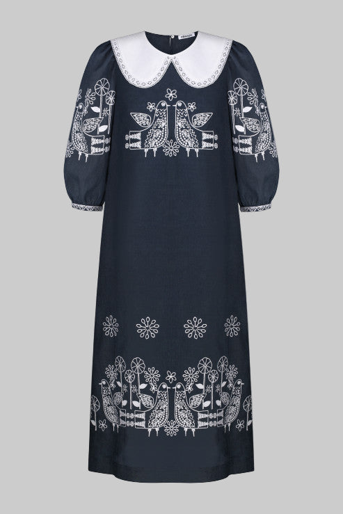 Rochie maxi bleu-marin inchis Zozulya