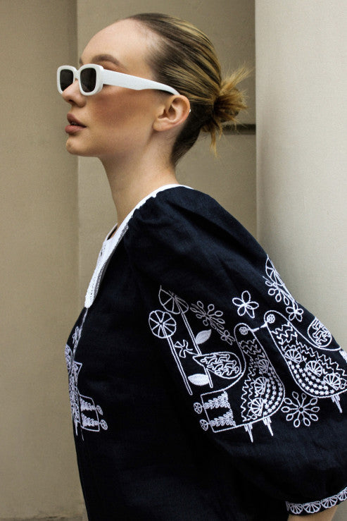 Rochie maxi bleu-marin inchis Zozulya