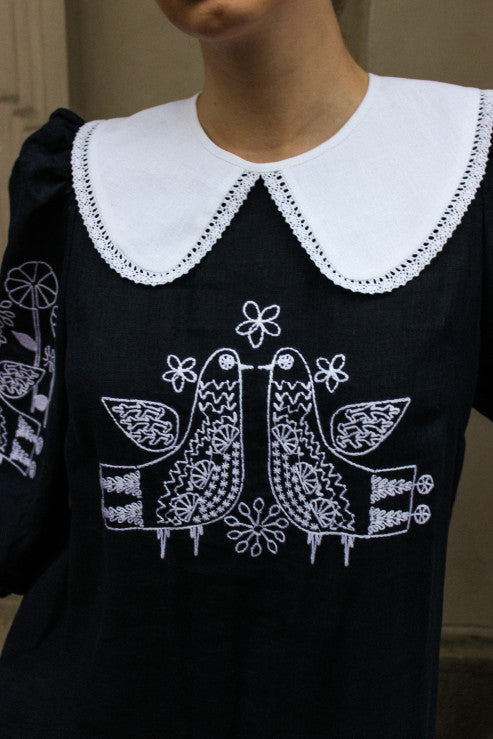 Rochie maxi bleu-marin inchis Zozulya