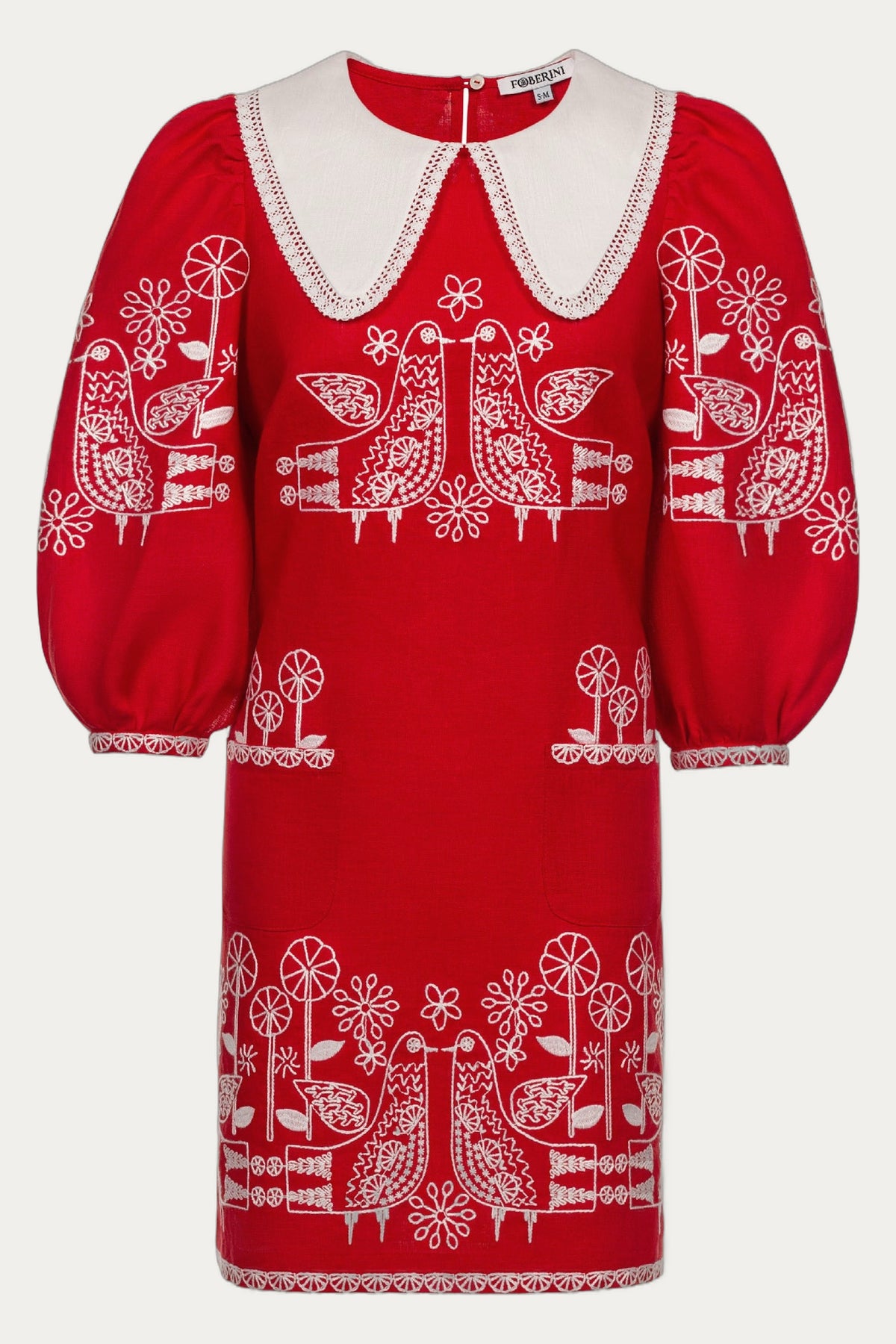 Zozulya mini dress in red by Foberini