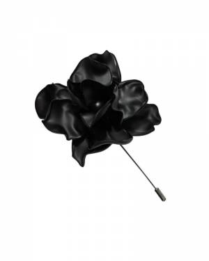 Black Flower Pin