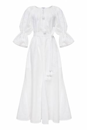 Bohemian white embroidered dress Victory Chic Foberini