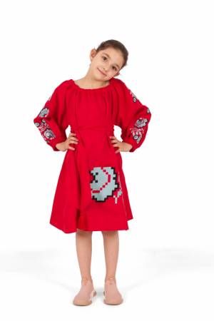 Dress for Girls Ana Red Ivana