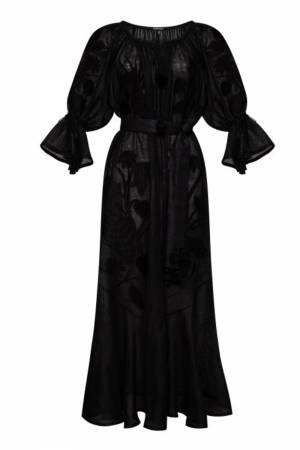 Eden Black Embroidery Dress