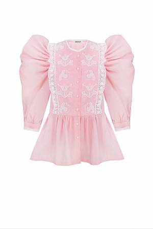 Family Tree Powder Pink Blouse