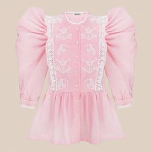 Family Tree Powder Pink Blouse