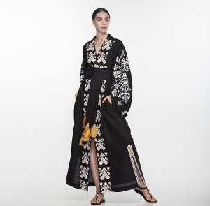 Kimono Dress-Embroidery “Flower of the Desert”