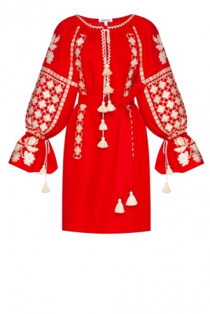 Ukrainian tunic dress Zoryana