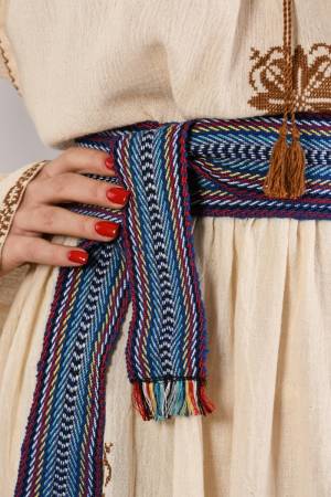 Textile woven belt