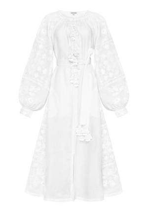White Chic Embroidered Dress