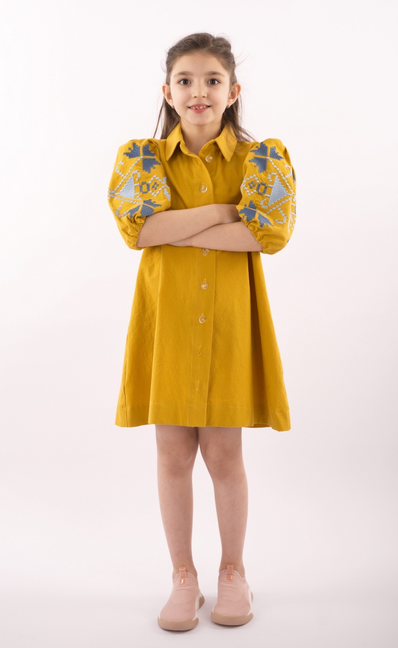 Dress for Girls Lara Yellow Ivana