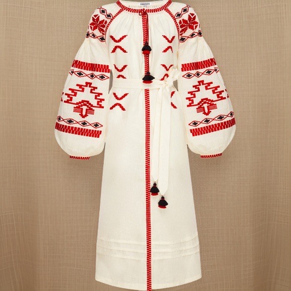 Foberini Embroidered Folk Ukrainian Dress Tina