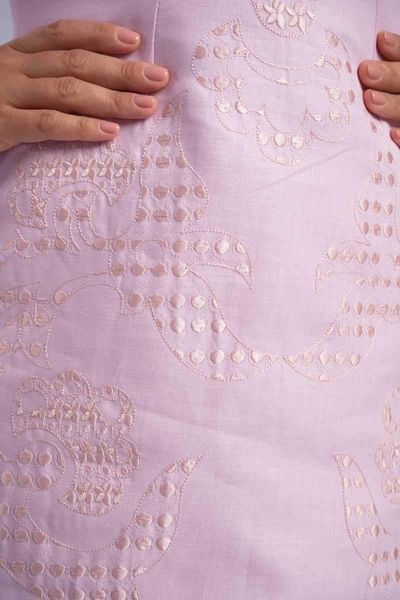 Ivana Iva Pink Linen Dress