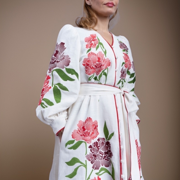 Marisa White Embroidered Dress 