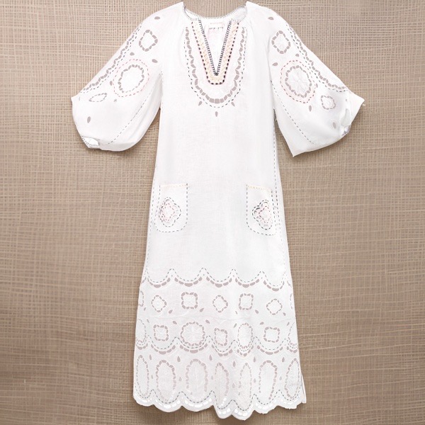 Merezhivo Long Dress in White