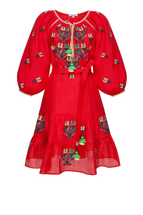 Omelia Chic Red Mini Dress