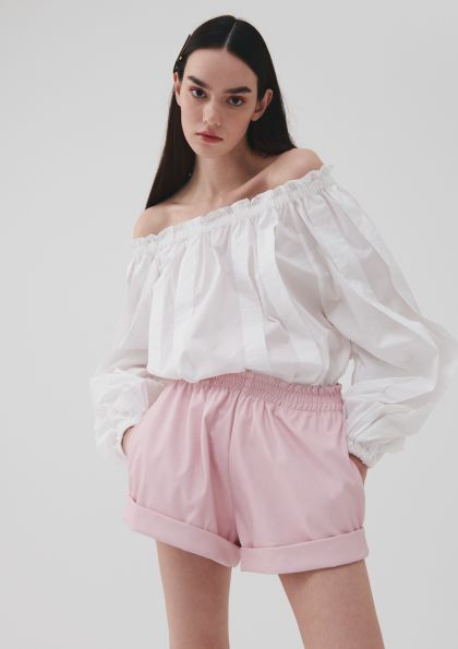 Pink Eco leather Shorts UnderFlirty